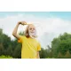 Sada na výrobu mýdlových bublin. Obsahuje obruč a tekutinu