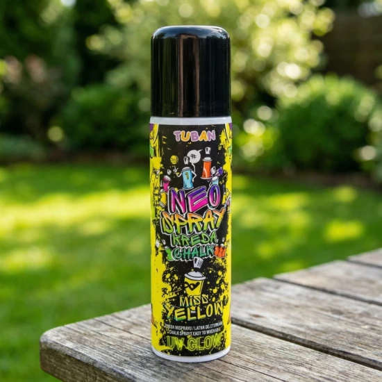 Neonová křídová barva ve spreji 150 ml Žlutá
