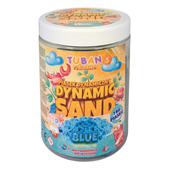 Dynamický písek modré barvy. Balení 1 kg.