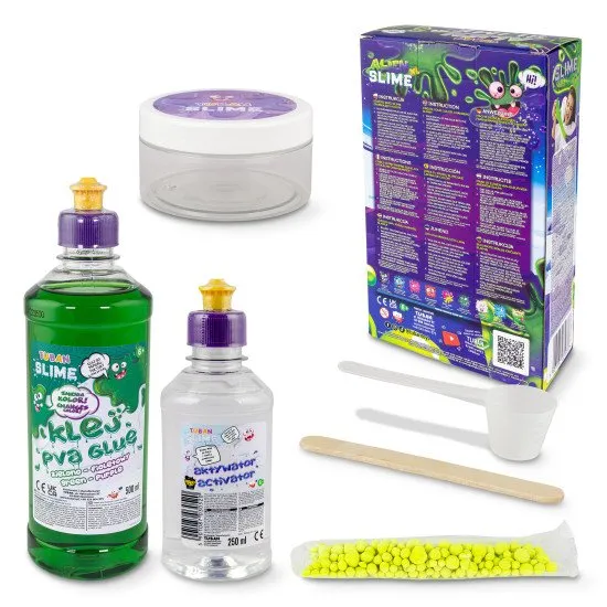 DIY Slime Sada na výrobu slizu Alien pro děti. XL sada. Vyrobte si svůj vlastní sliz.