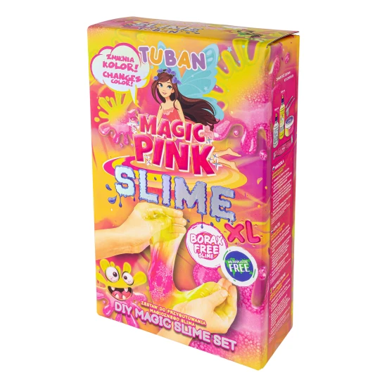 DIY Slime Sada na výrobu slizu Magická ružová pro děti. XL sada. Vyrobte si svůj vlastní sliz.