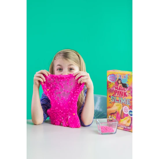 DIY Slime Sada na výrobu slizu Magická ružová pro děti. XL sada. Vyrobte si svůj vlastní sliz.