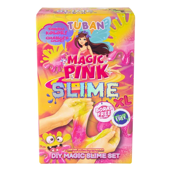DIY Slime Sada na výrobu slizu Magická ružová pro děti. XL sada. Vyrobte si svůj vlastní sliz.