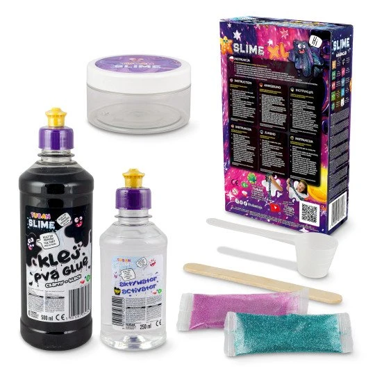 DIY Slime Sada na výrobu slizu Vesmír pro děti. XL sada. Vyrobte si svůj vlastní sliz.