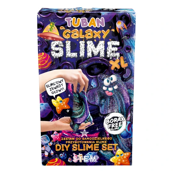 DIY Slime Sada na výrobu slizu Vesmír pro děti. XL sada. Vyrobte si svůj vlastní sliz.