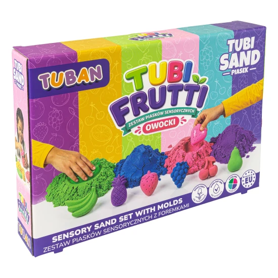 Tubi Frutti Kreativní set se senzorickým pískem a formičkami