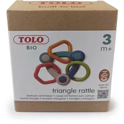 Chrastítko Trojúhelník s přívěsky (BIO)