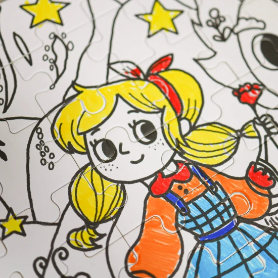 Vybarvovací puzzle pro děti Utajená zahrada Tookyland