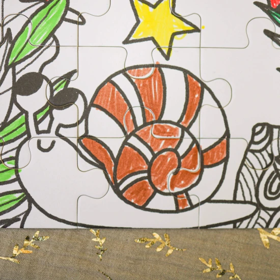 Vybarvovací puzzle pro děti Utajená zahrada Tookyland