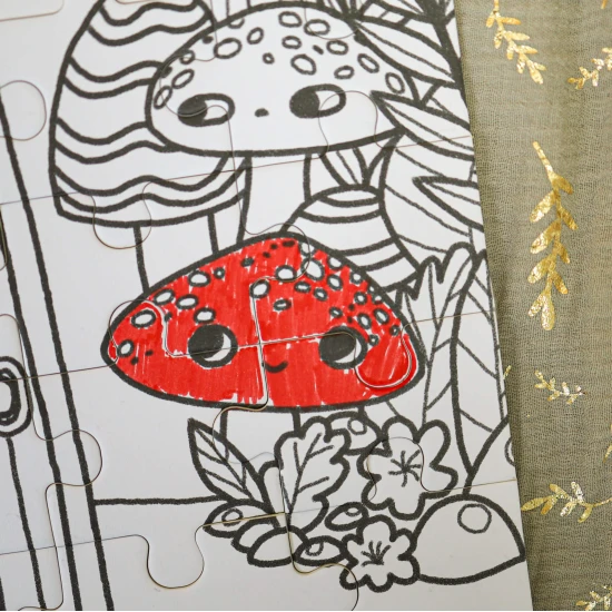 Vybarvovací puzzle pro děti Utajená zahrada Tookyland