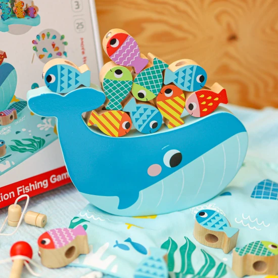 chytání rybiček multifunkční hra Tooky Toy