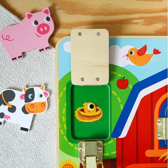 Activity board pro děti se zámky Farma