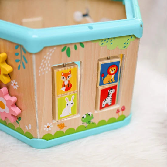 šestiúhelníková kostka s aktivitami 7v1 Tooky Toy