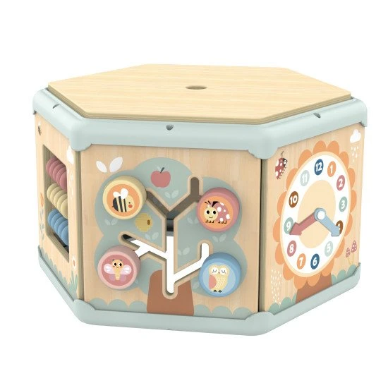 Tooky Toy Kostka s aktivitami 7v1 Pastel kostka s aktivitami, activity board