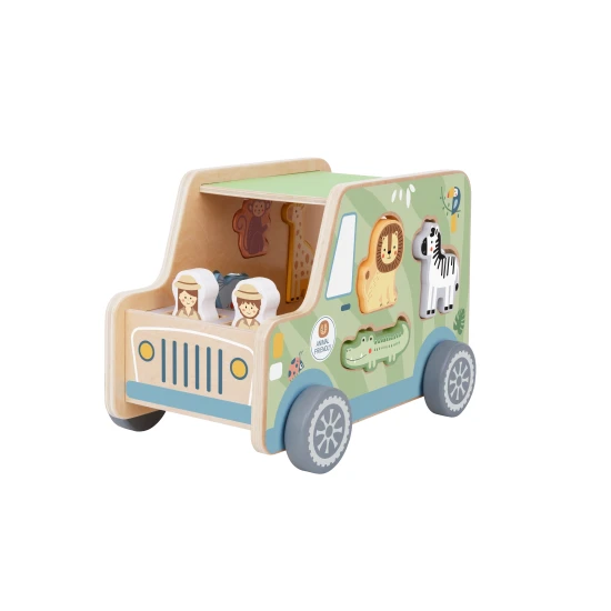 dřevěná vkládačka zvířátka