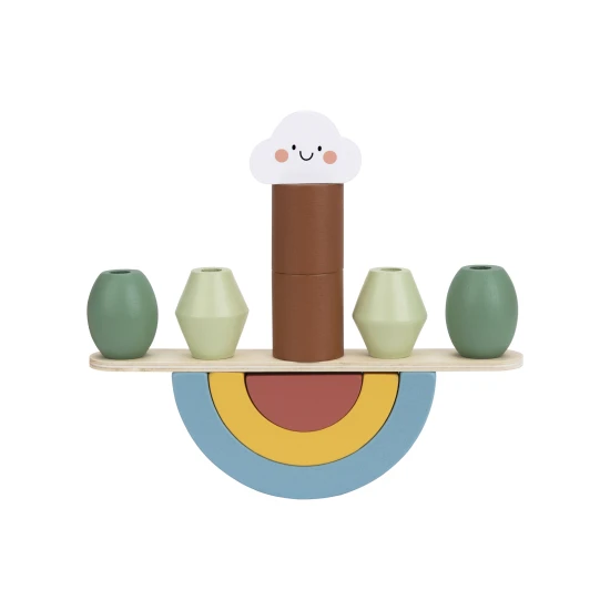 Dřevěná balanční hra pro děti Zvířata Pastel Tooky Toy