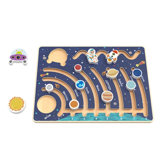 Dřevěné bludiště Planety Sluneční soustava
