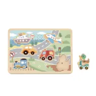 Puzzle se zvuky Dopravní prostředky Pastel Puzzle se zvuky Dopravní prostředky Pastel