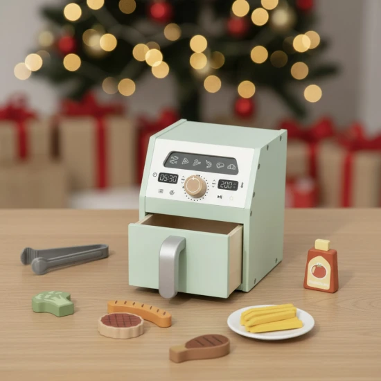 Dřevěná fritéza pro děti – hračka do dětské kuchyňky