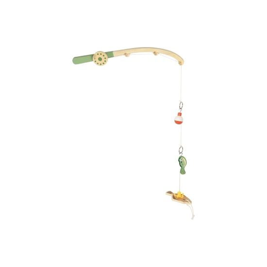 Obchod Rybářské potřeby Tooky Toy – dřevěná sada s udicí, rybami a doplňky pro děti