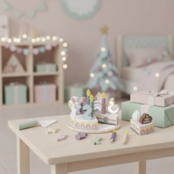 Narozeninový dort se svíčkami