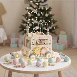 Dřevěná vkládačka Safari s labyrintem