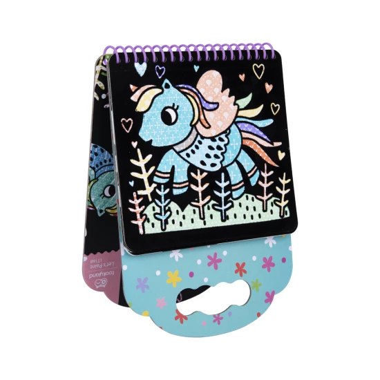 Sametové omalovánky Jednorožci s 8 fixy Kreativní sada Tookyland