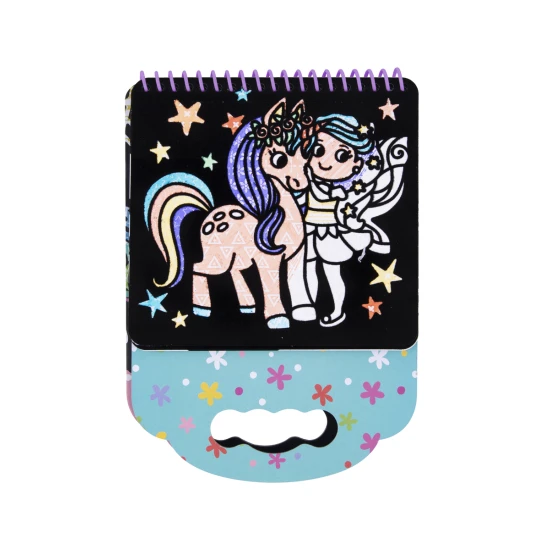 Sametové omalovánky Jednorožci s 8 fixy Kreativní sada Tookyland