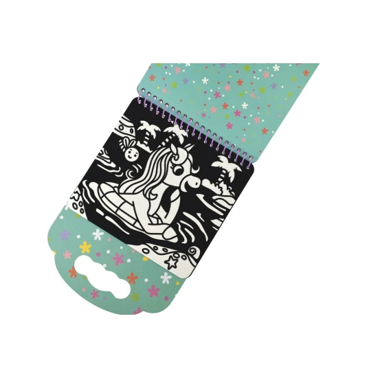 Sametové omalovánky Jednorožci s 8 fixy Kreativní sada Tookyland