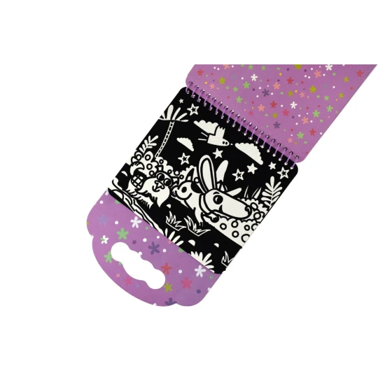 Sametové omalovánky Zvířátka 8 fixy Kreativni sada Tookyland