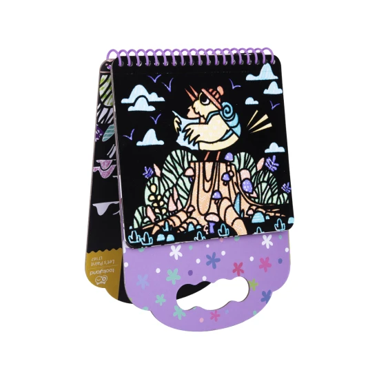 Sametové omalovánky Zvířátka 8 fixy Kreativni sada Tookyland