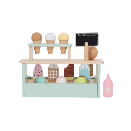 Tooky Toy Zmrzlinový stánek 19 ks Zmrzlinový stánek pro děti