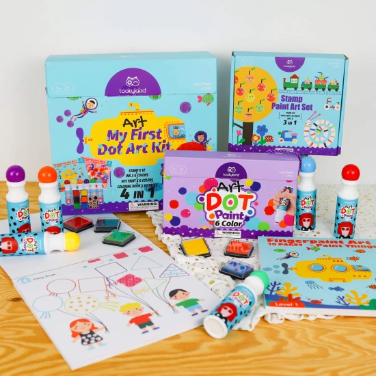 Tookyland Velká kreativní sada 4 v 1 Barvy v tubě Velká kreativní sada Barvy v tubě Malování