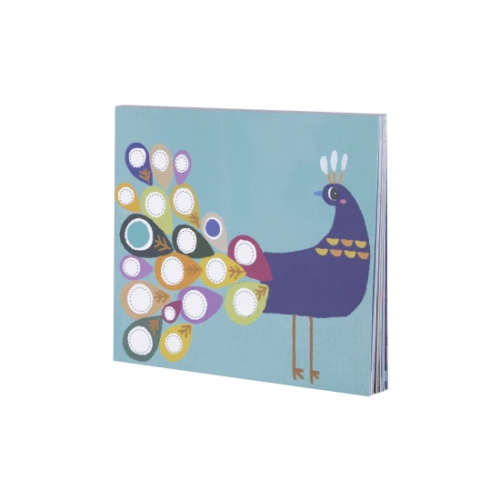 Tookyland Barvy v tubě Smývatelné 6 ks s omalovánkami Barvy v tubě na Dot Painting Smývatelné 6 ks