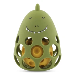Silikonové senzorické chrastítko Dinosaurus