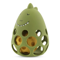 Silikonové senzorické chrastítko Dinosaurus
