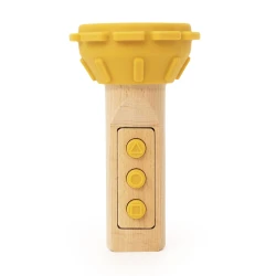 Dřevěná baterka se silikonem Lev