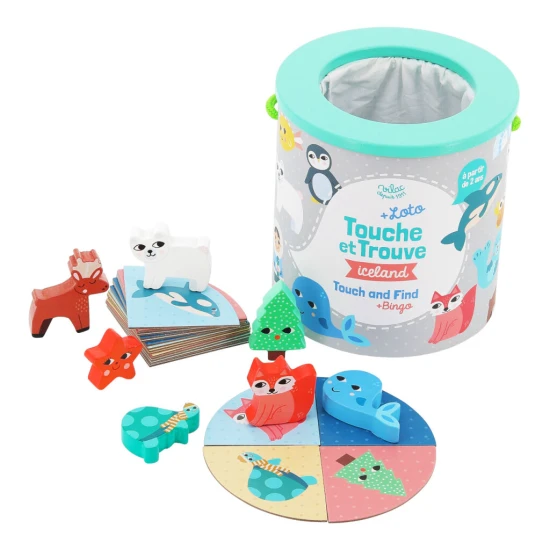 Vilac Hmatej a najdi Iceland Hmatej a najdi Iceland hra na hmatové rozpoznávání.