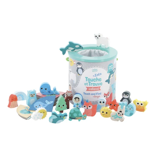 Vilac Hmatej a najdi Iceland Hmatej a najdi Iceland hra na hmatové rozpoznávání.