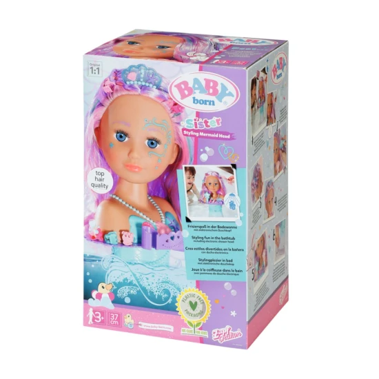 Starší sestřička BABY born Česací hlava Mořská víla Zapf Creation 12830550