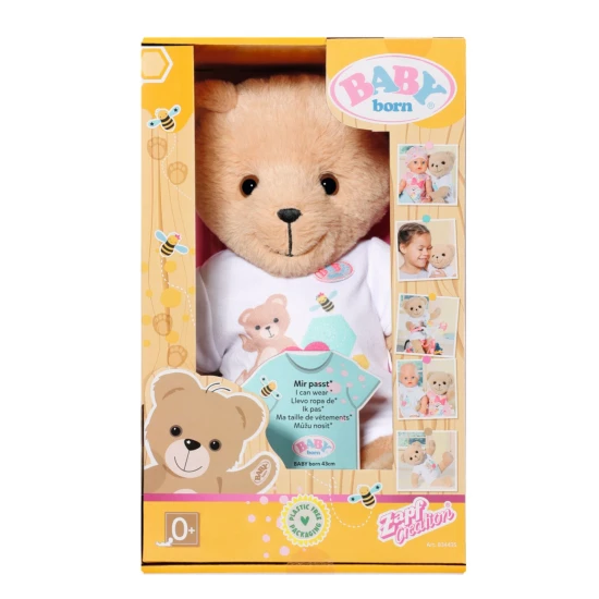 Medvídek BABY born bílé oblečení Zapf Creation 12834435