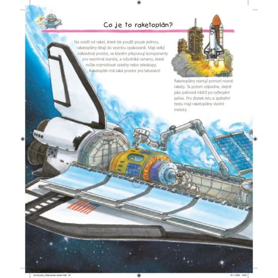 Objevujeme vesmír – kniha o vesmíru pro děti, odpovědi na otázky o astronautoch a planetách.