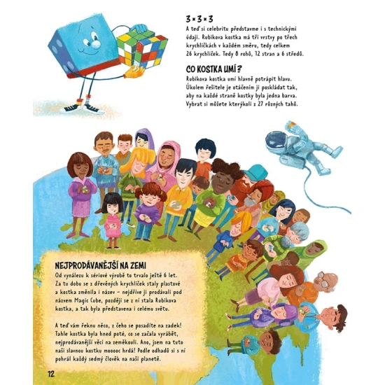 Dětská kniha Kostky s hravou ilustrací