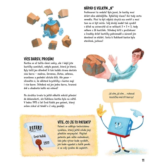 Dětská kniha Kostky s hravou ilustrací