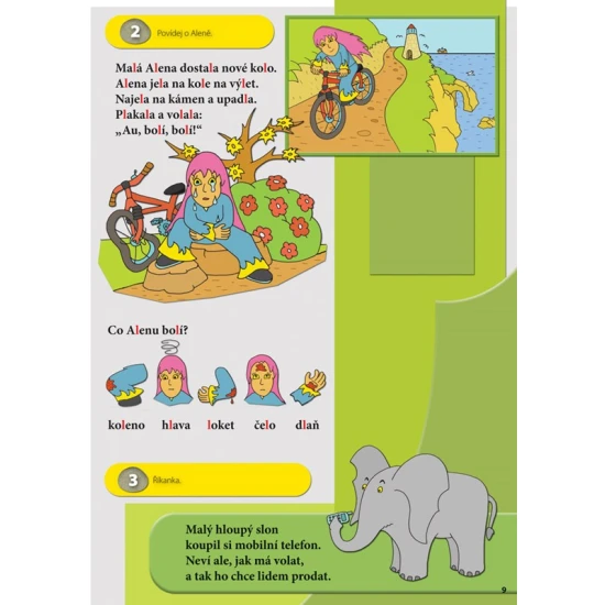 Učíme se správně vyslovovat s knihou plnou zábavných obrázků a textů.