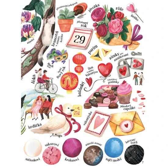 Ilustrovaná kniha o přírodních barvách – objevujte krásu změn během roku