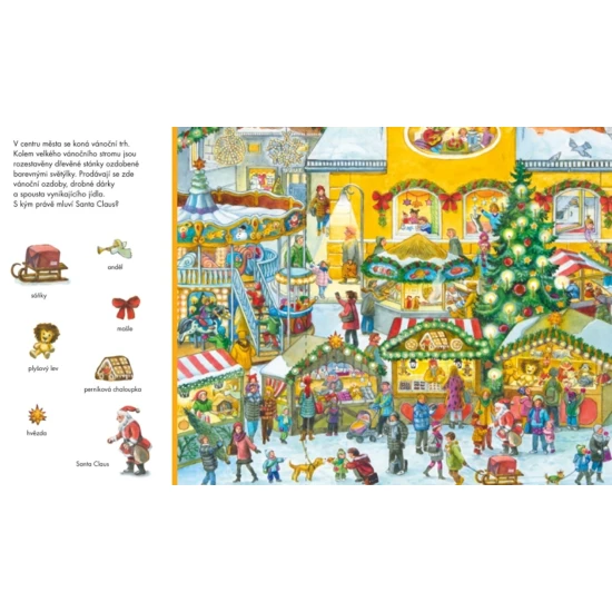 Najdi mě – Veselé Vánoce Najdi mě – Veselé Vánoce, interaktivní vánoční knížka pro děti s obrázky