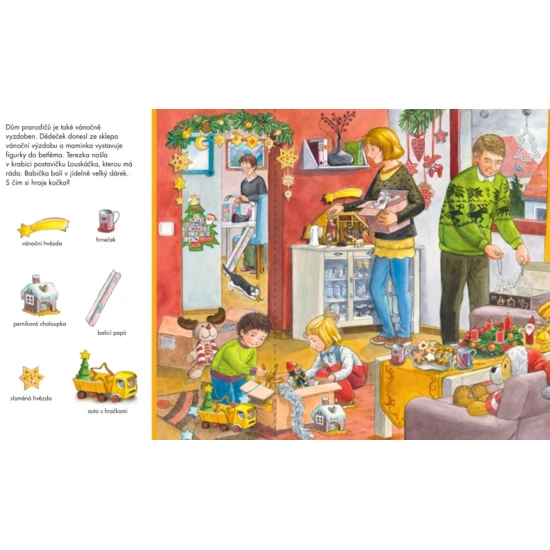 Najdi mě – Veselé Vánoce Najdi mě – Veselé Vánoce, interaktivní vánoční knížka pro děti s obrázky