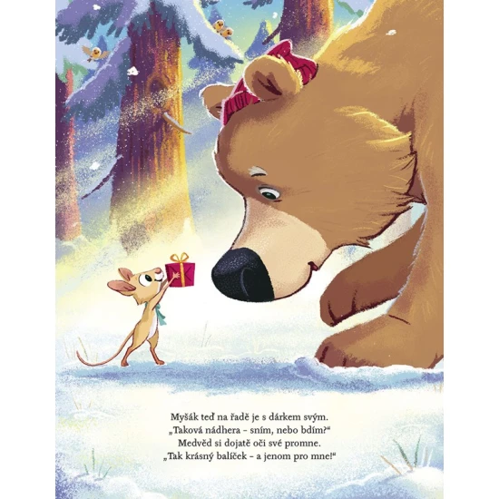 Medvěd se poprvé neuložil k zimnímu spánku rozhodl se strávit Vánoce se svými kamarády.