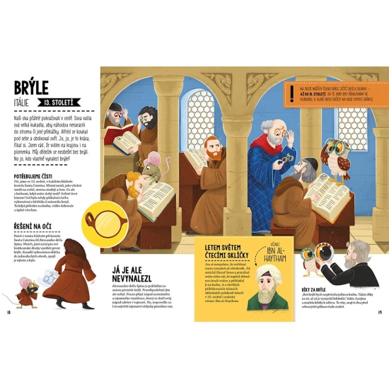 Kniha Příběhy malých a velkých vynálezů pro děti